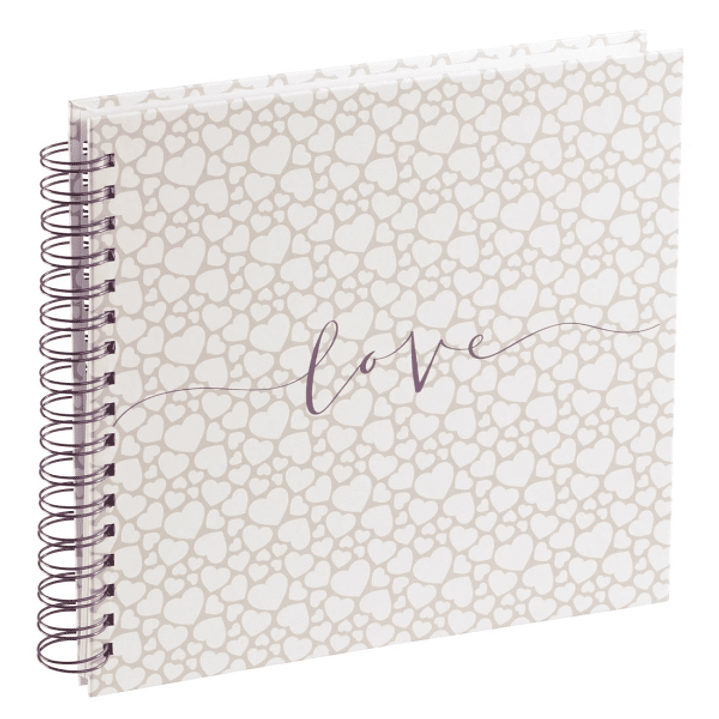 Hama Romance Album de Fotos con Espiral - 40 Paginas Blancas - Tapa Plastificada - 28x24cm - Multicolor 1