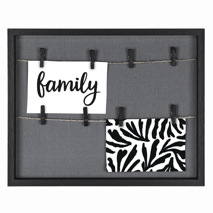 Hama Muro Marco de Fotos con Cordon - Madera MDF - 36.6x29.6x3.2cm - Color Negro 1