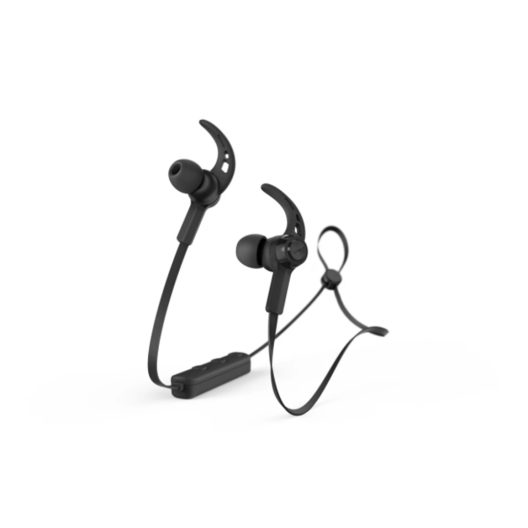 Hama Freedom Run II Auriculares Deportivos - Bluetooth - Radio 10m - Microfono Omnidireccional - Asistente de Voz - Carga por USB-C - Color Negro 1