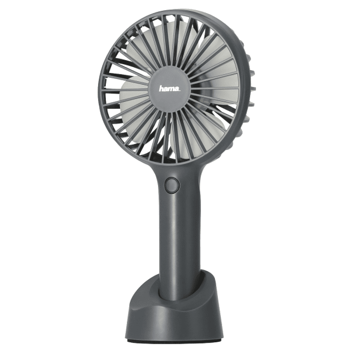 Hama Ventilador Portatil - Recargable - 3 Velocidades - Color Gris 1