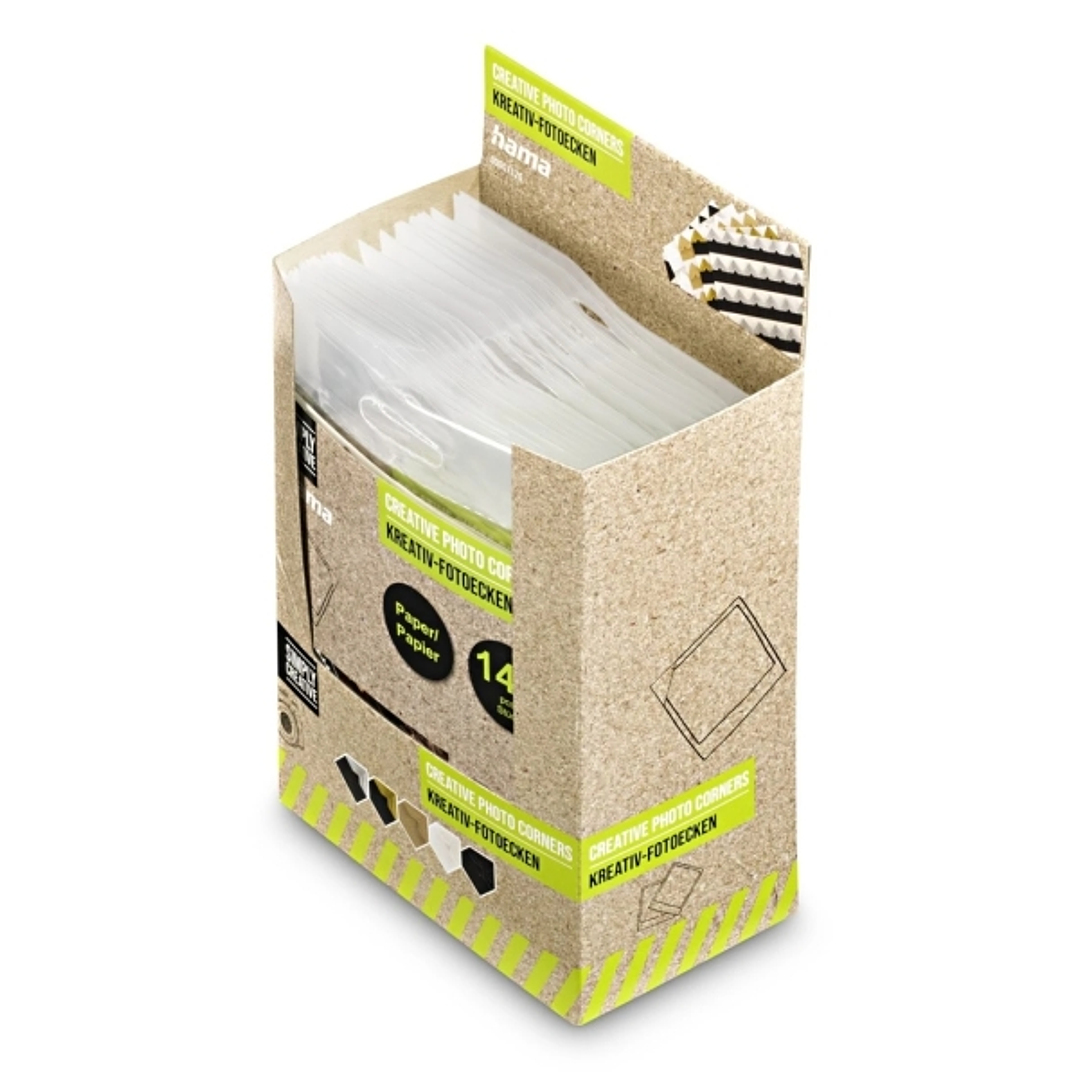 Hama Expositor con 20 Packs de 144 Esquinas Adhesivas para Foto - Borde 13mm - Papel - Colores Surtidos 1