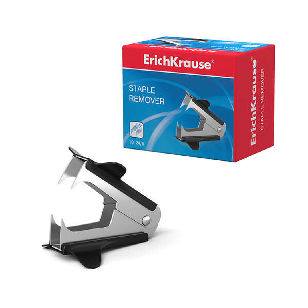 Erichkrause EasyOut Classic Quitagrapas Resistente - Mecanismo de Acero Galvanizado - Plastico Resistente a Golpes - Color Negro 1