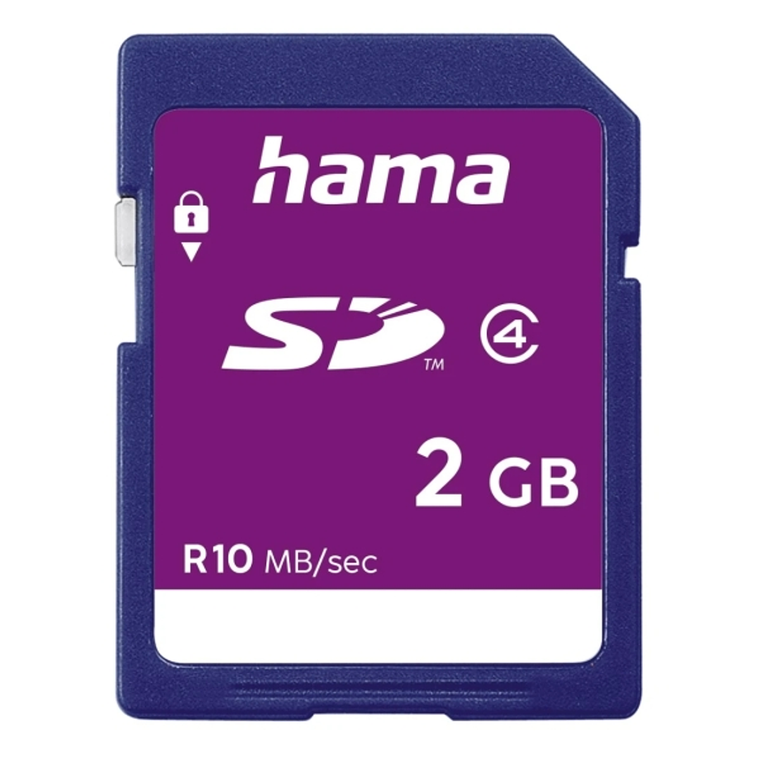 Hama Tarjeta SD 2GB - Clase 4 - 10Mb/s - Color Azul 1