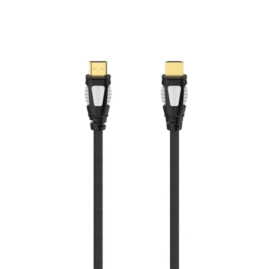 Hama Cable HDMI 4K Macho - Longitud 1.5m - Soporta ARC - Terminales Chapados en Oro - Ethernet - Velocidad hasta 18Gbps - Blindaje Completo - Color Ne 1