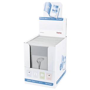 Hama Expositor con 24 Albumes de Fotos - Capacidad para 24 Fotos 10x15cm - Tapa Blanda - Insercion Desde Arriba - 12.5x16.5cm - Colores Surtidos