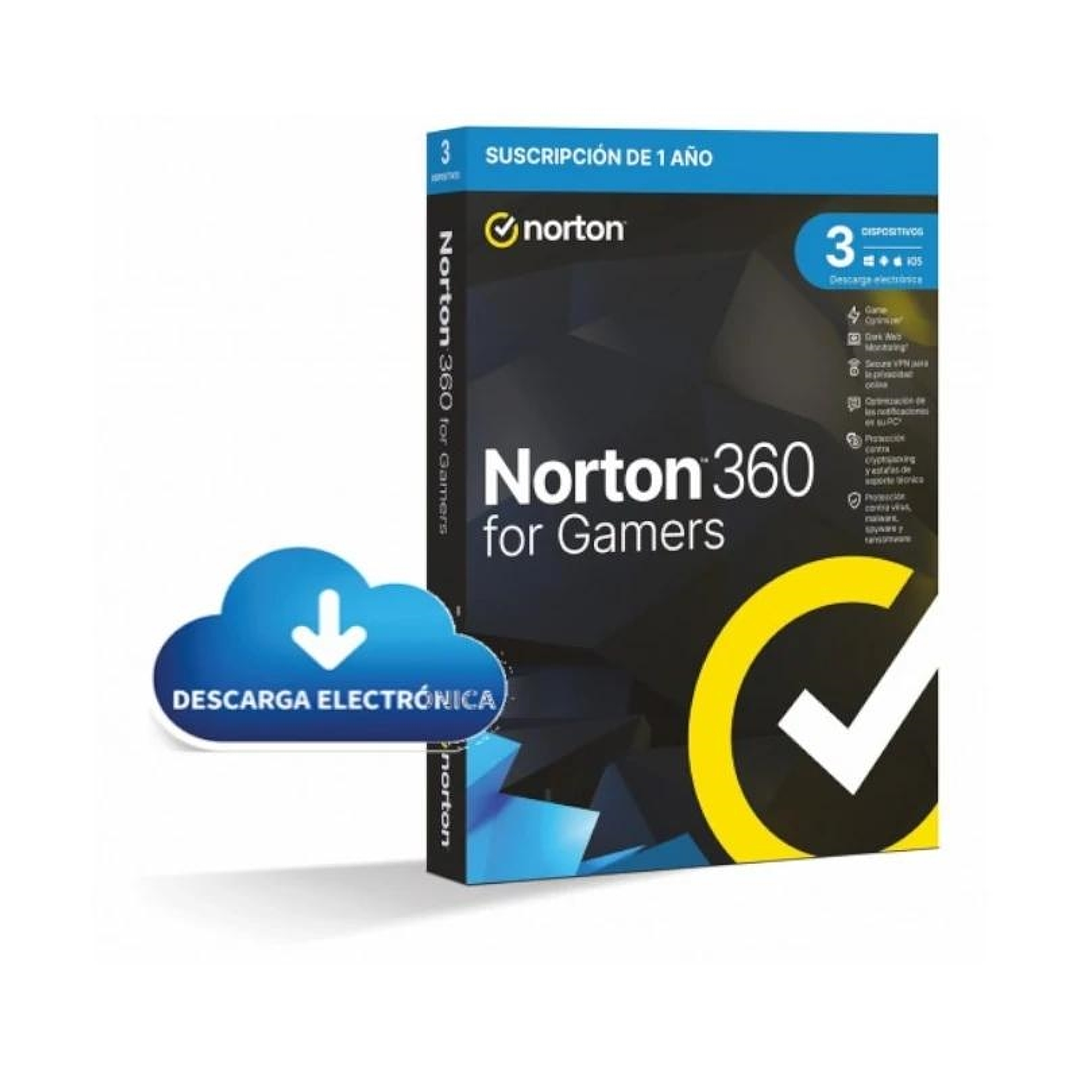 NORTON 360 FOR GAMERS 50GB ES 1U 3L/1A ESD 1