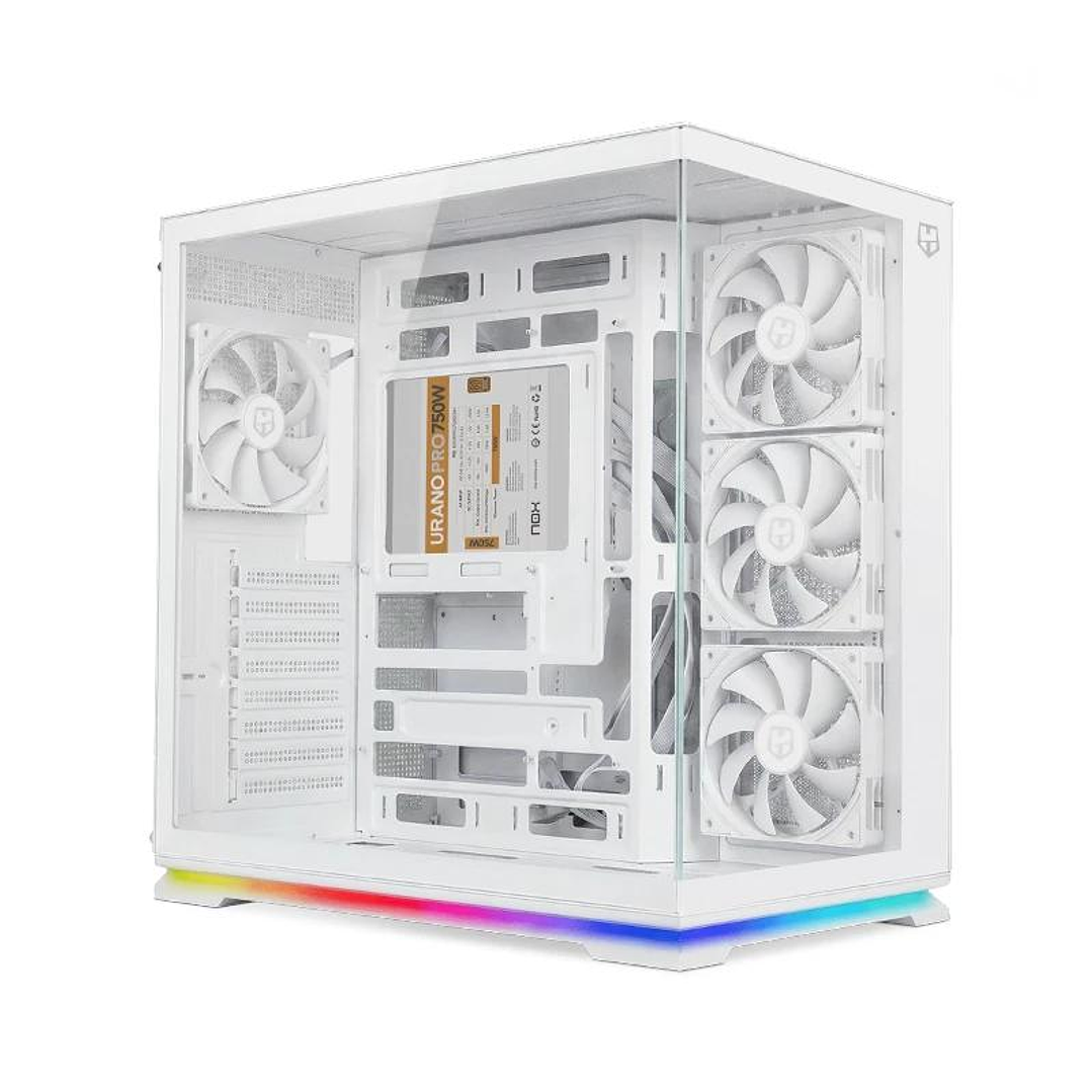 NOX Semitorre ATX HUMMER GALAXY ARGB Blanca 2