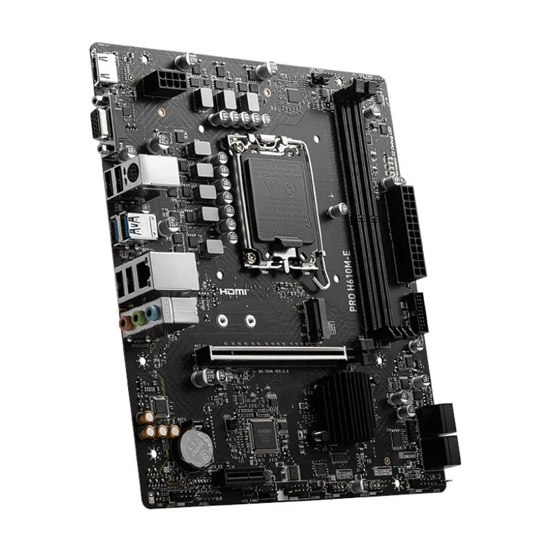 MSI Placa Base PRO H610M-E DDR5 mATX 1700 3