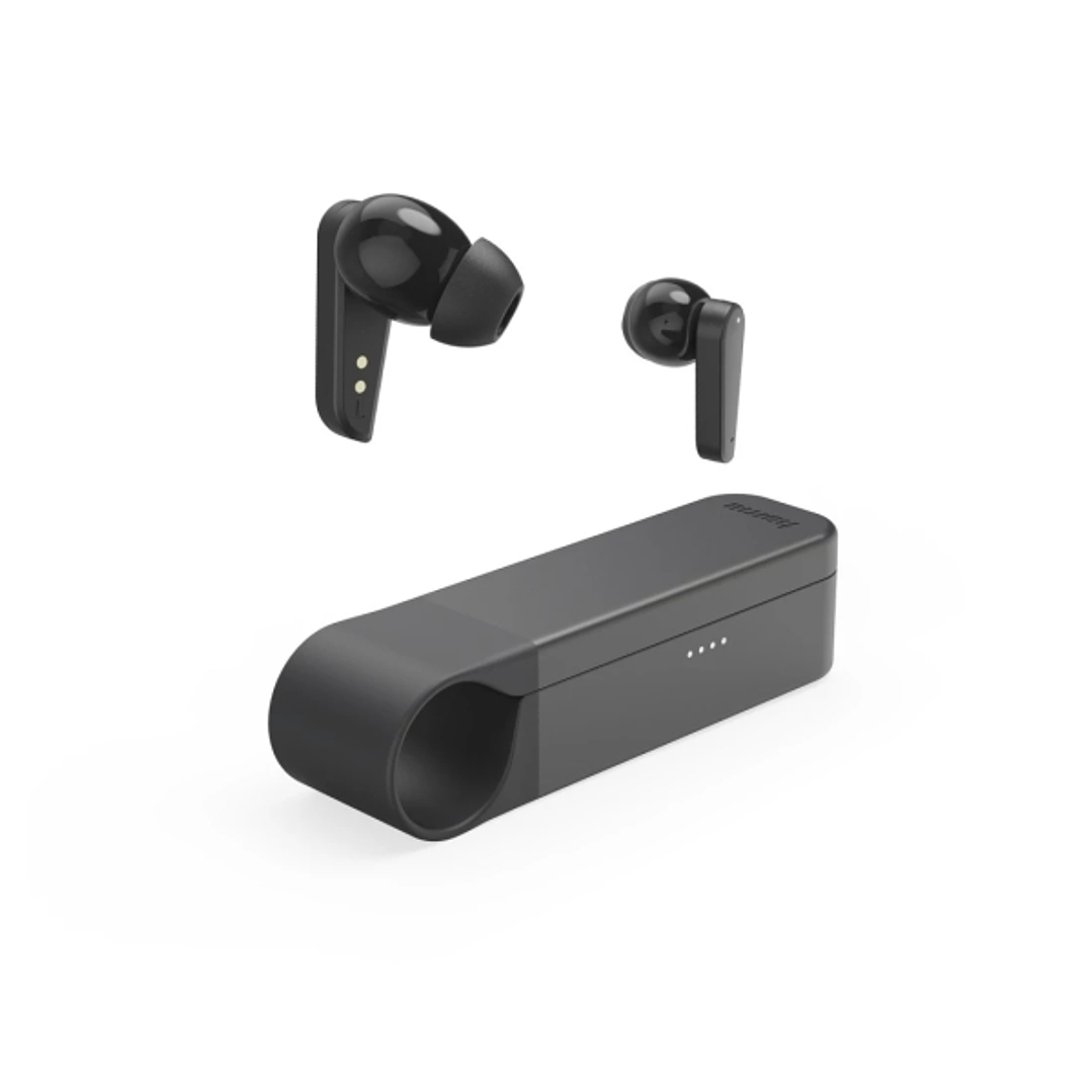 Hama Spirit Pocket II Auriculares con Microfono Omnidireccional - Bluetooth - Pantalla LED - Asistente de Voz - Carga por USB-C - Color Negro 1