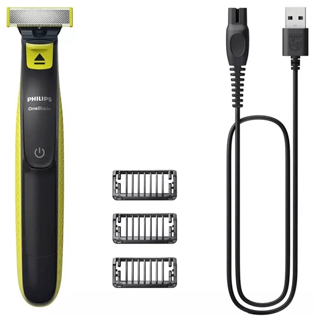 Philips OneBlade 360 QP2724/10 Recortadora Facial Inalambrica - Cuchilla 360 Flexible para Seguir los Contornos - Peine Guia Ajustable 5 en 1 - Tecnol 1