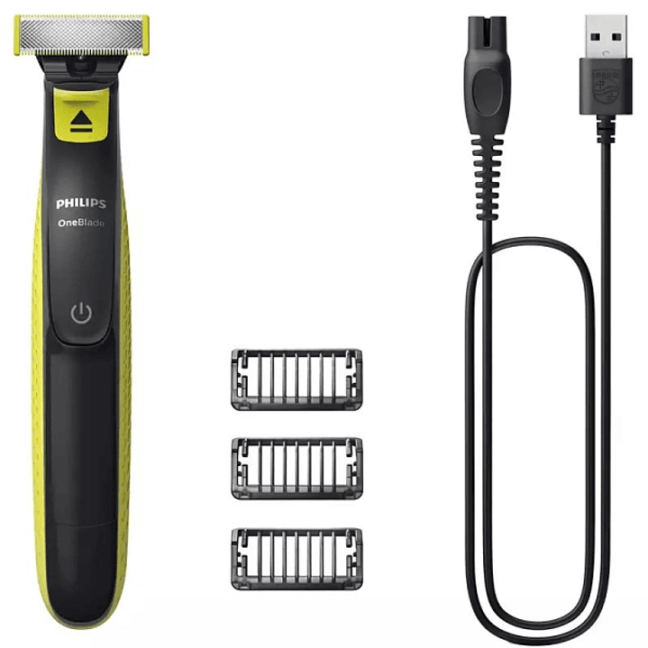 Philips OneBlade 360 QP2724/10 Recortadora Facial Inalambrica - Cuchilla 360 Flexible para Seguir los Contornos - Peine Guia Ajustable 5 en 1 - Tecnol 1