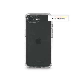 Hama Extreme Protect Funda para iPhone 16E - Antideslizante - Policarbonato - Proteccion D3O - Bordes Elevados - Color Transparente