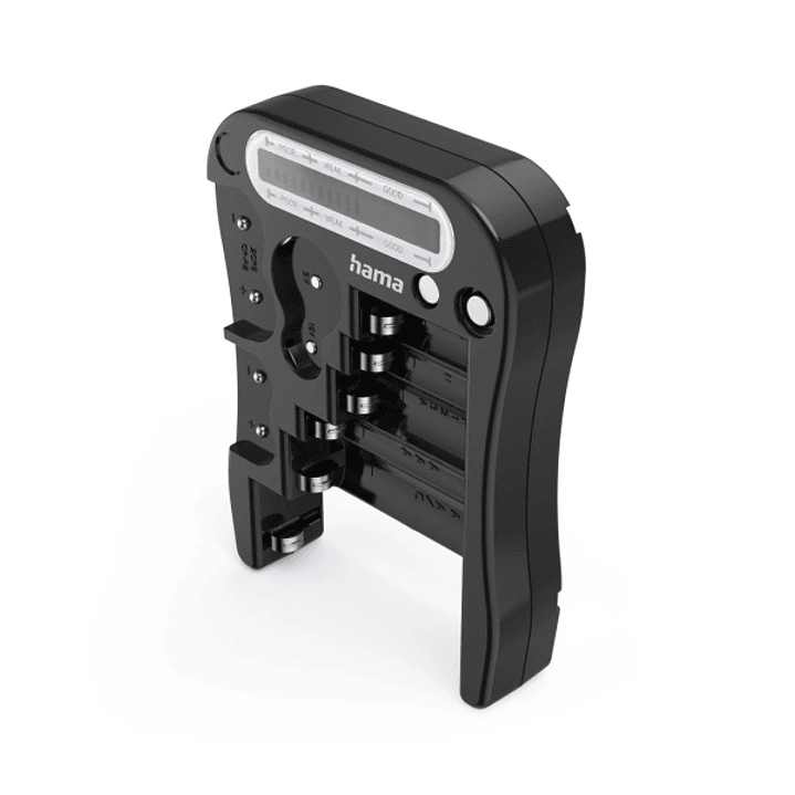 Hama Comprobador de Pilas y Baterias - Universal - Pantalla LCD - Color Negro 1