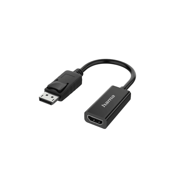 Hama Essential Adapatador de Video - 4K - DisplayPort Macho - HDMI Hembra - Color Negro 1