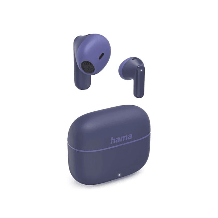 Hama Freedom Light II Auriculares con Microfono Omnidireccional - Bluetooth - Rango 10m - Asistente de Voz - Carga por USB-C - Color Azul 1
