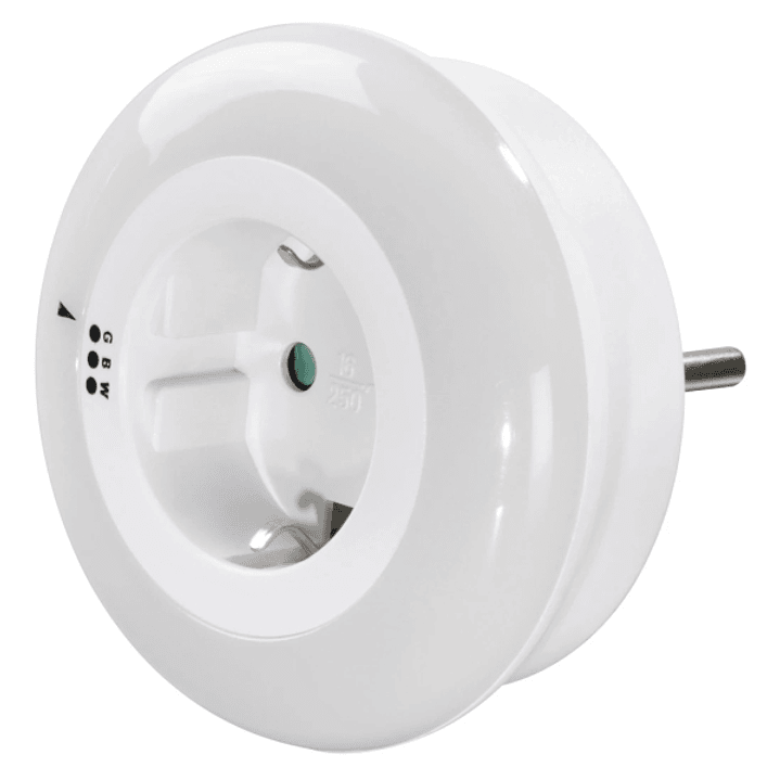 Hama Luz LED Nocturna - Potencia 0.8W - IP20 - Sensor de Luz - Color Blanco 1