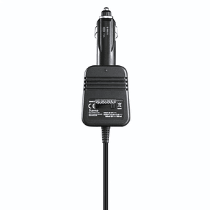 Hama Fuente de Alimentacion para Coche 12W - Pantalla LED - Indicador LED - Voltaje Variable - Color Negro