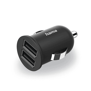Hama Cargador de Coche 12W - 2xusb-A - Color Negro