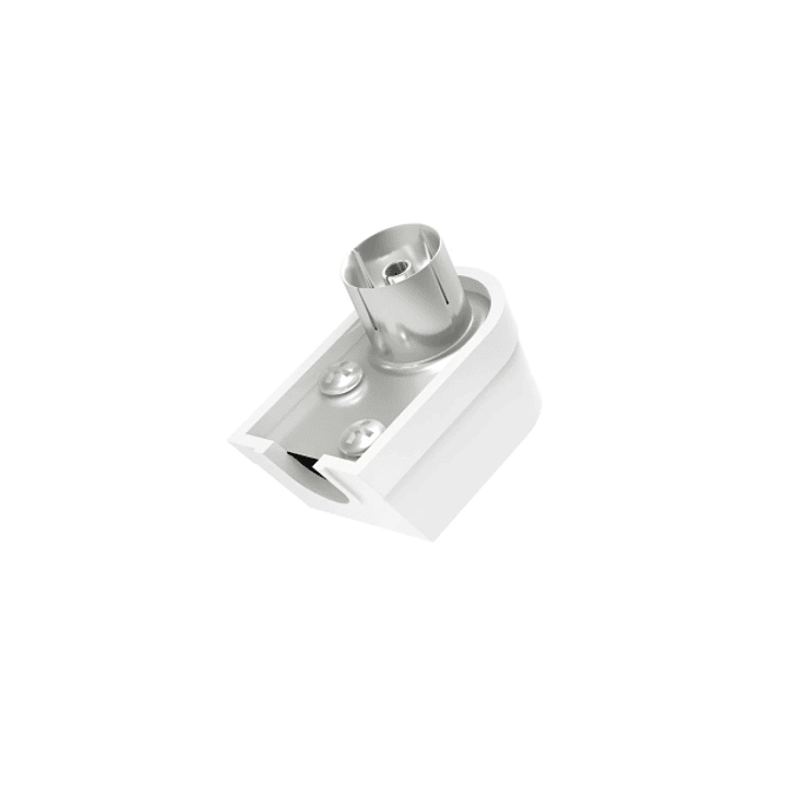 Hama Essential Conector Coaxial Hembra - Acodado 90º - Fijacion con Tornillo - Cables hasta de 6mm - Color Plata 1