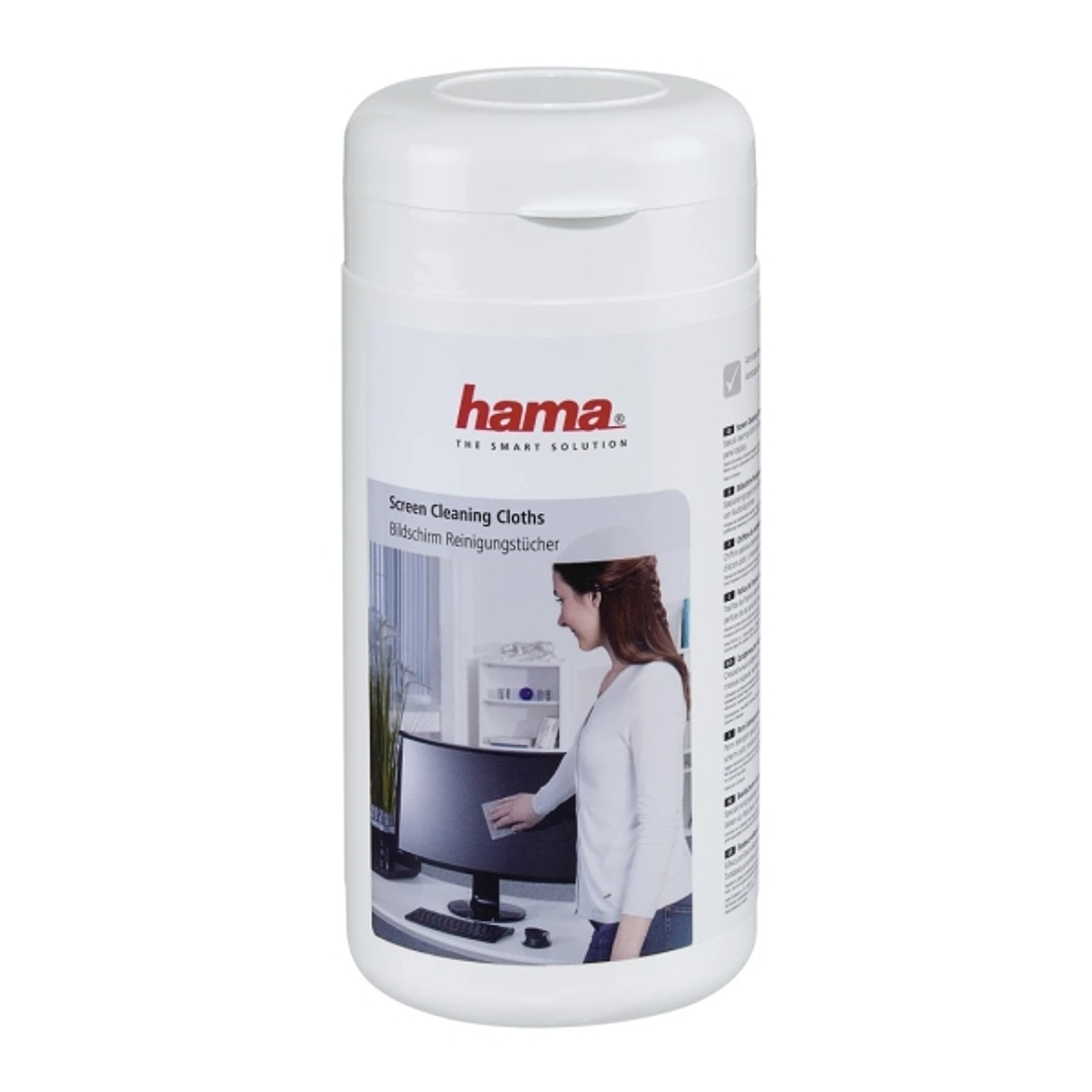 Hama Pack de 100 Bayetas de Lana para Pantallas - Bote Dispensador 1