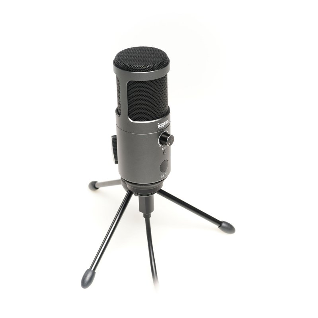 iggual Micrófono condensador Podcasting Pro gris 3