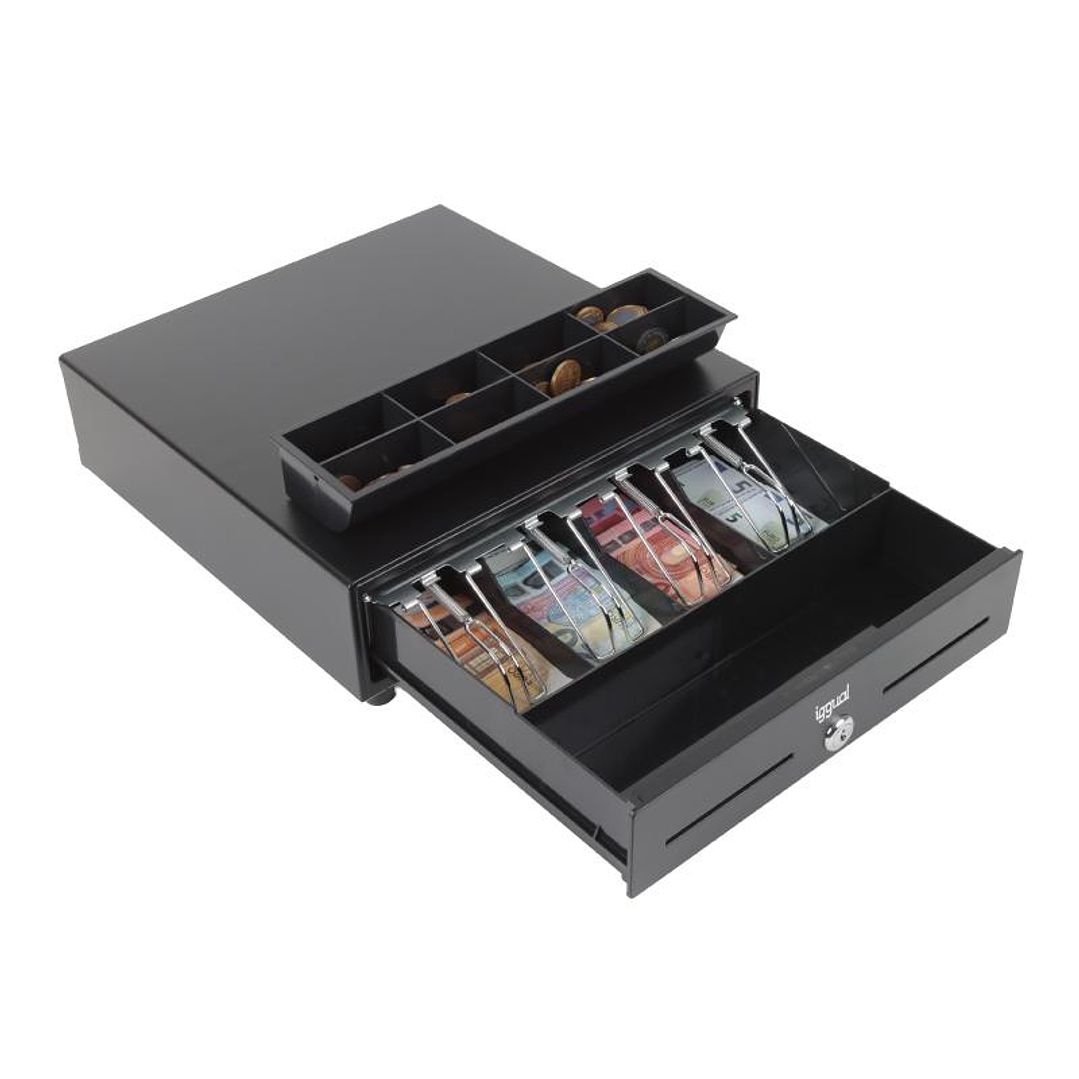 iggual Cajón Portamonedas IRON-XS 33cm 4+8 negro 3