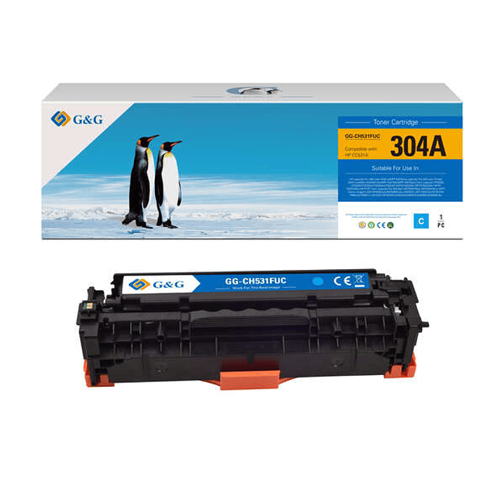 G&G Canon 718 Cyan Cartucho de Toner Generico - Reemplaza 2661B002 1