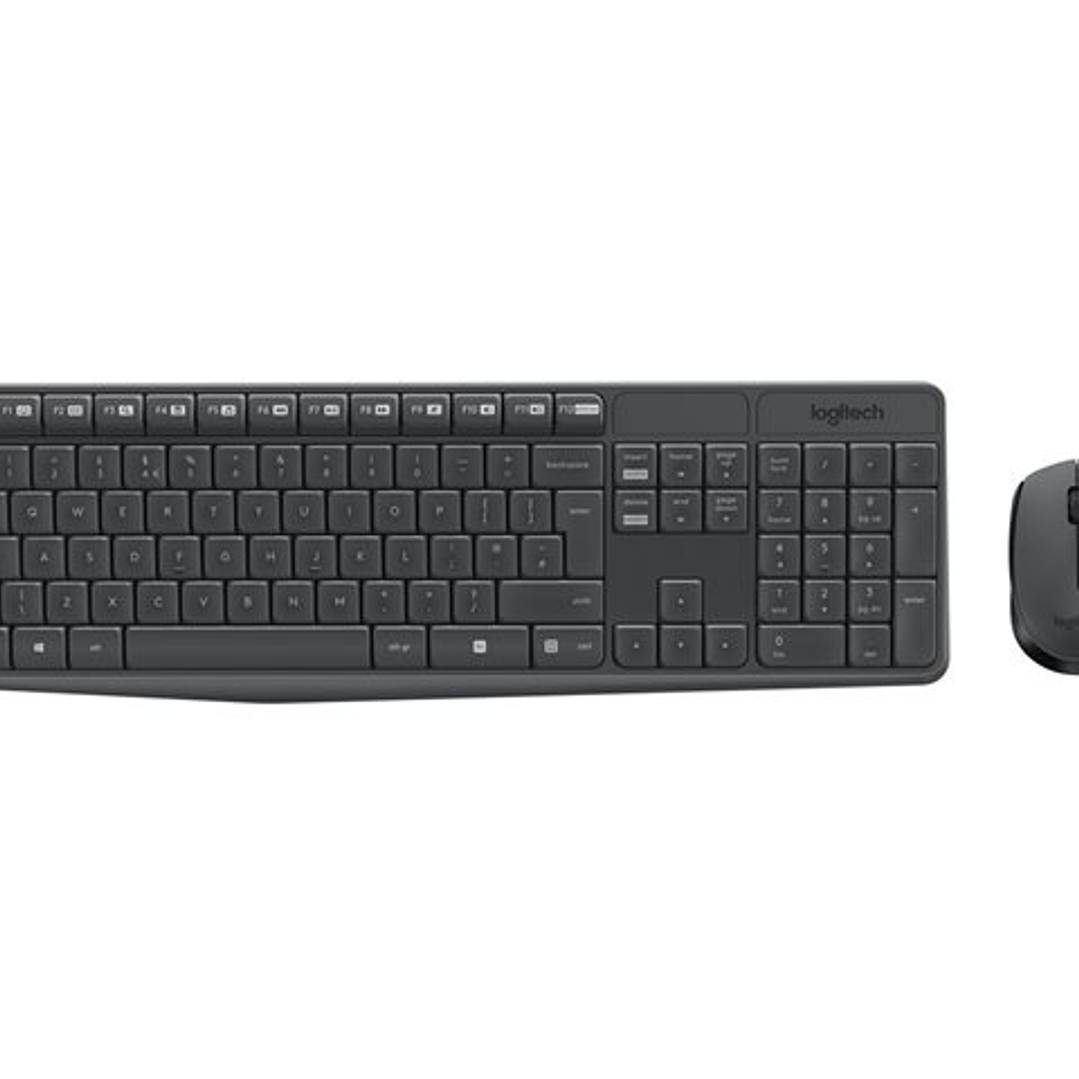 Logitech MK235 Pack Inalambrico Teclado Frances + Raton 3 Botones - Uso Ambidiestro 1