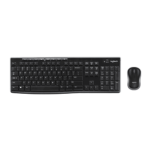 Logitech MK270 Pack Inalambrico USB Teclado Frances Multimedia + Raton 1000dpi 3 Botones - Uso Ambidiestro