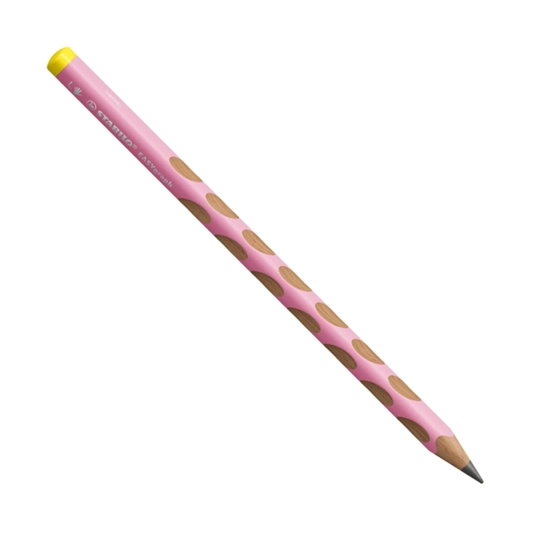 Stabilo Easygraph Pastel Lapiz de Grafito - Mina HB de 3.15mm - Diseño Ergonomico - Uso Zurdo - Color Rosa Pastel 1