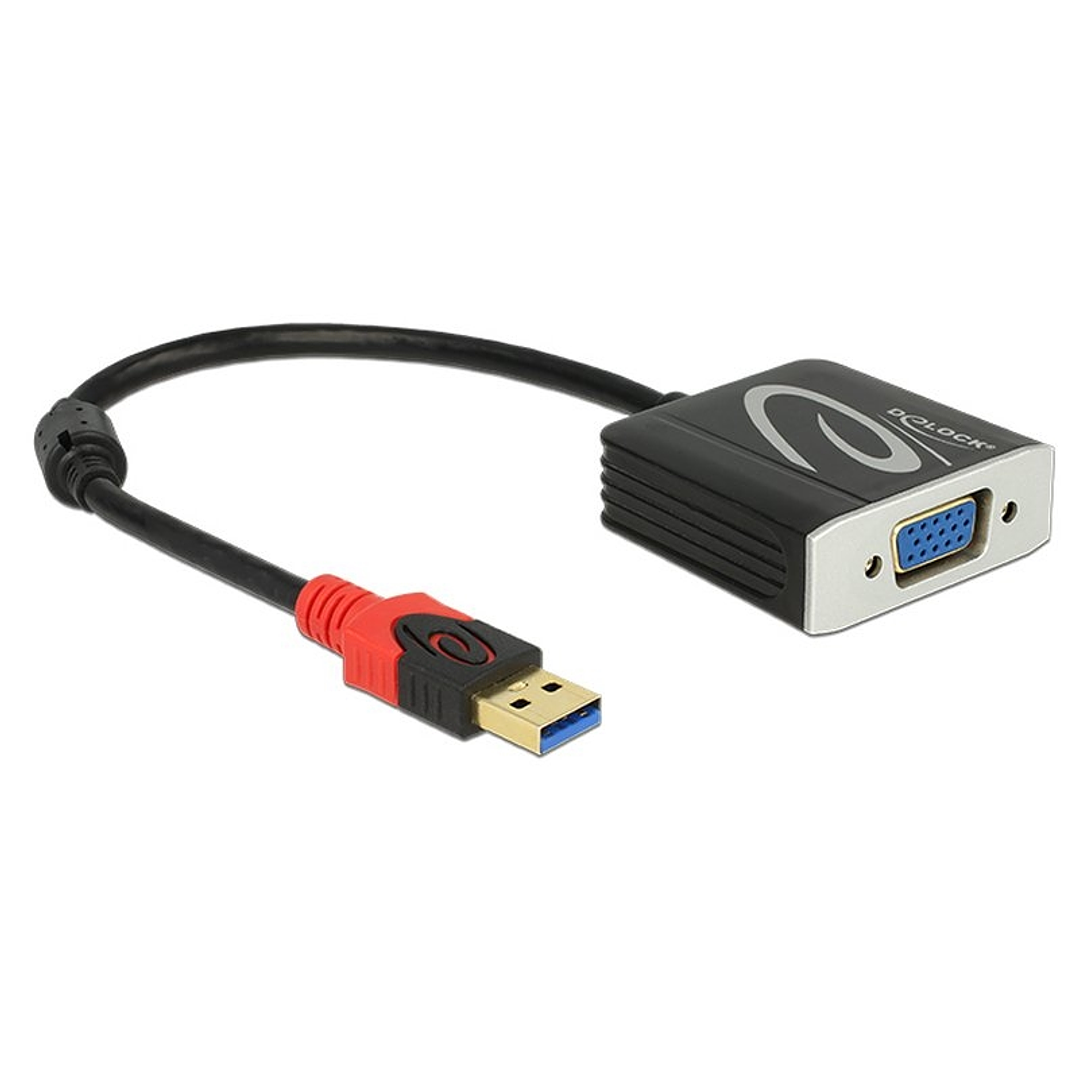 Delock Adaptador USB 3.0 tipo-a Macho a vga Hembra 1