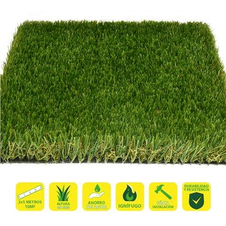 SunGarden Cesped Artificial 2x5m - 40mm - Serie Alpino Superior 1