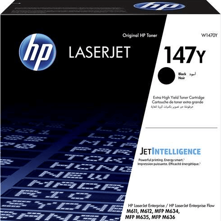 HP W1470Y Negro Cartucho de Toner Original - 147Y 1