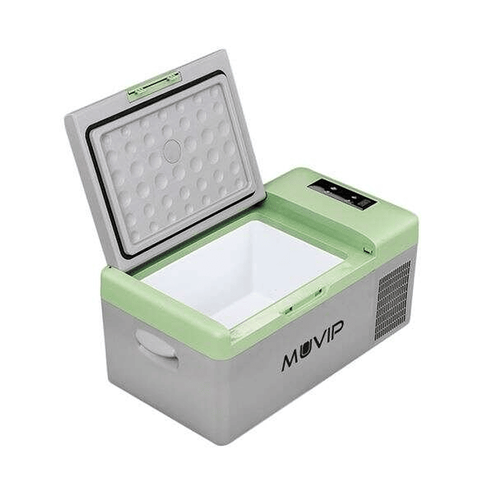 Muvip Nevera de Compresor Portatil 15 Litros 50W - Asas de Transporte - Compresor Silencioso - Color Gris 1