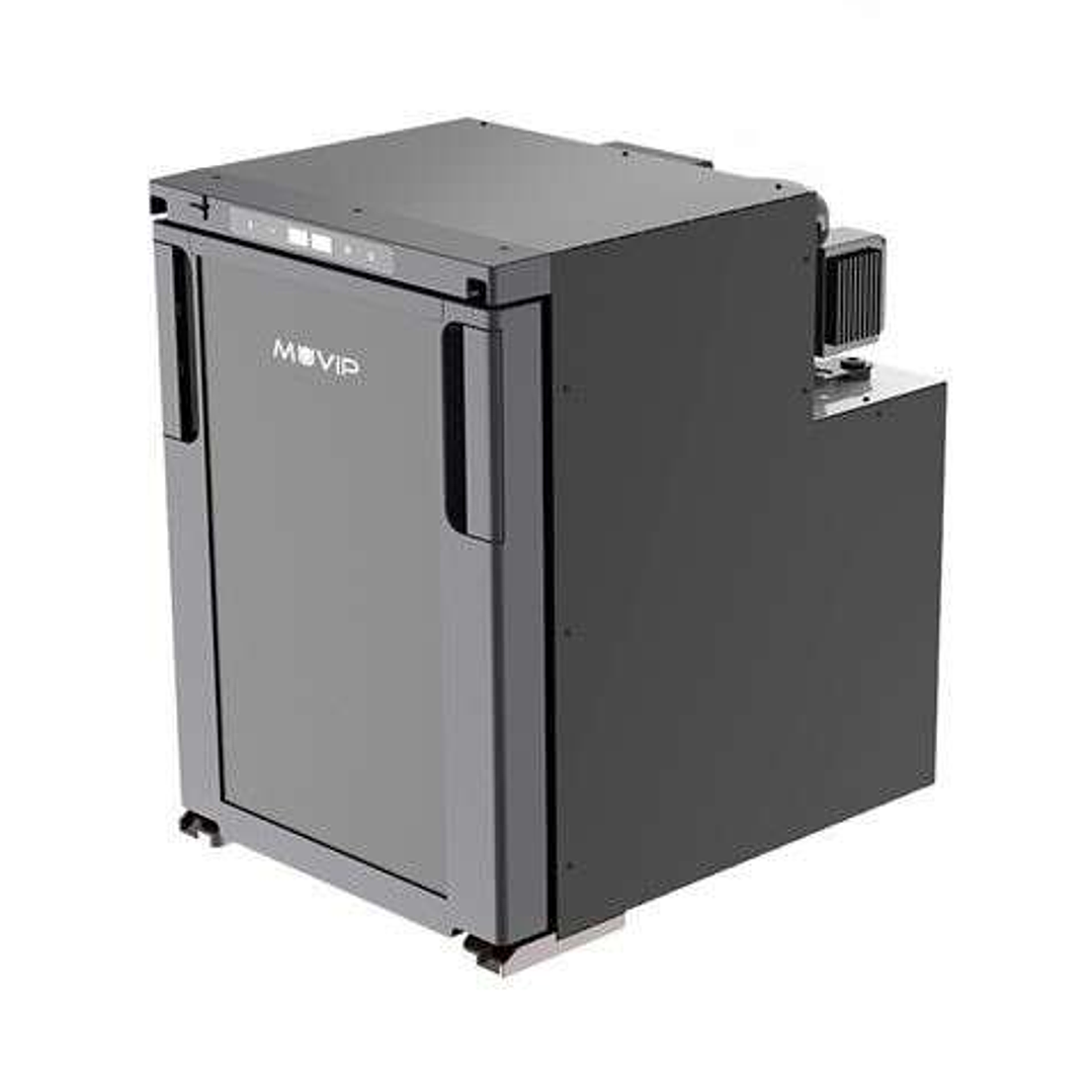 Muvip Nevera Fija con Compresor LG 50L 60W - Conexion 12/24V - Apertura Frontal - Proteccion Bateria - Luz LED - Temperatura Regulable - Dos Zonas de  1