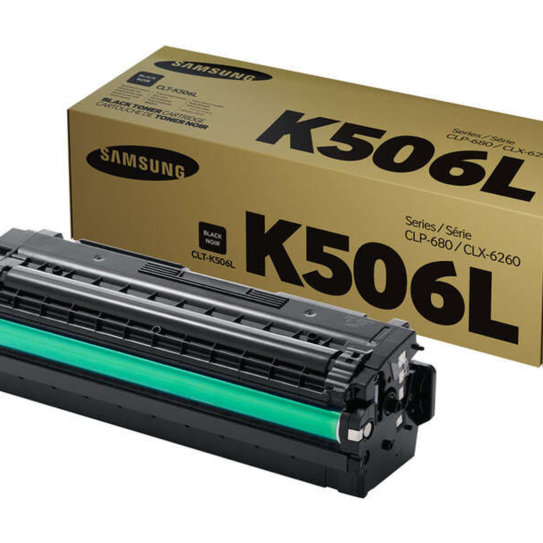 Samsung CLP680/CLX6260 Negro Cartucho de Toner Original - CLT-K506L/SU171A 1