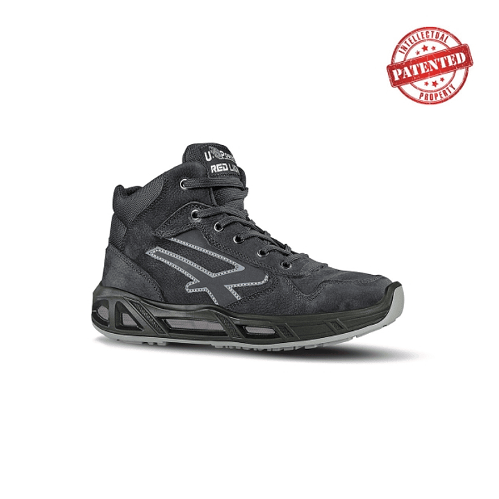 Upower Lift Carpet S ESD Calzado de Seguridad Altos - Talla 38 - Cuero Nubuck, Puntera de Aluminio, Hidrofugos, Antiarrugas, Suela Antideslizante, Pro 1