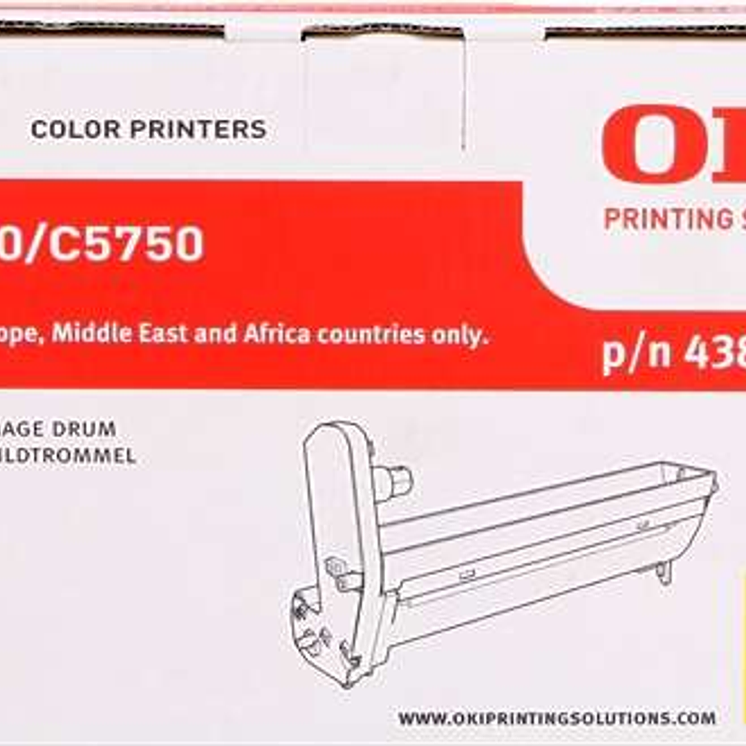 OKI C5650/C5750 Amarillo Tambor de Imagen Original - 43870005 (Drum) 1