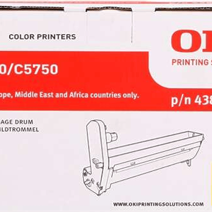 OKI C5650/C5750 Amarillo Tambor de Imagen Original - 43870005 (Drum) 1