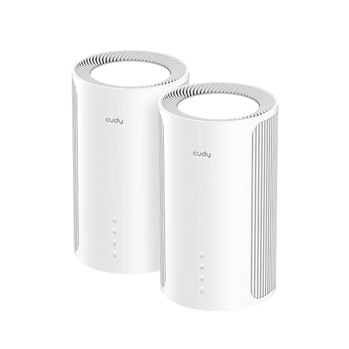 Cudy BE11000 Pack de 2 Sistemas WiFi 7 Mesh 2.5G Tribanda - Tecnologia MLO - Servidor y Cliente VPN - Ethernet 2.5Gbps - hasta 200 Dispositivos - Cont 1