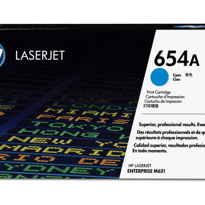HP CF331A Cyan Cartucho de Toner Original - 654A 1