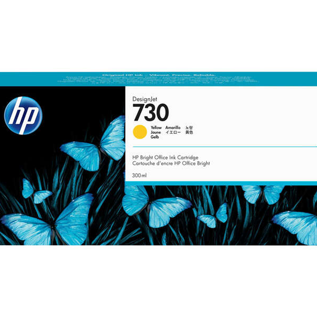 HP 730 Amarillo Cartucho de Tinta Original - P2V70A 1