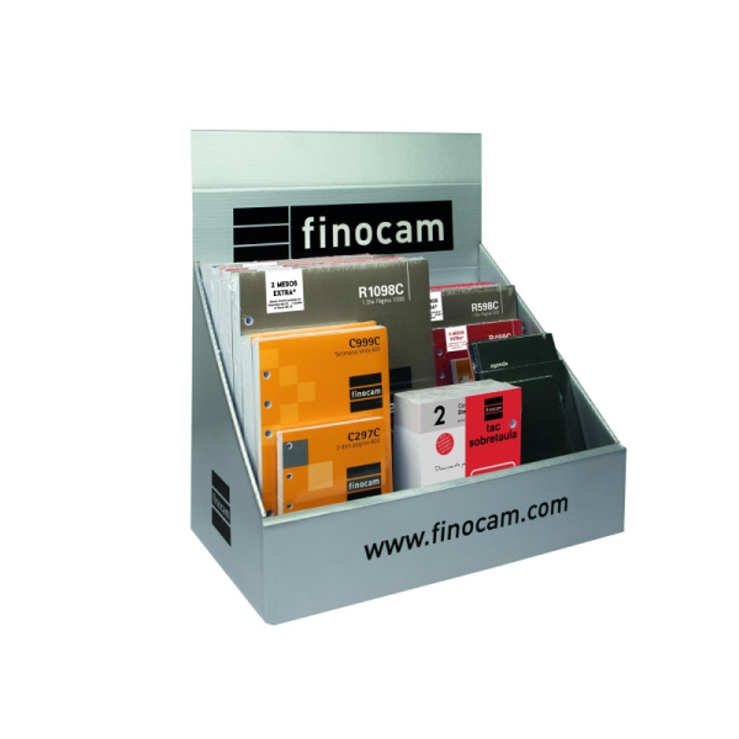 Finocam Expositor con 23 Recambios para Agendas Open en Catalan - Anual 2026 - Color Surtidos 1