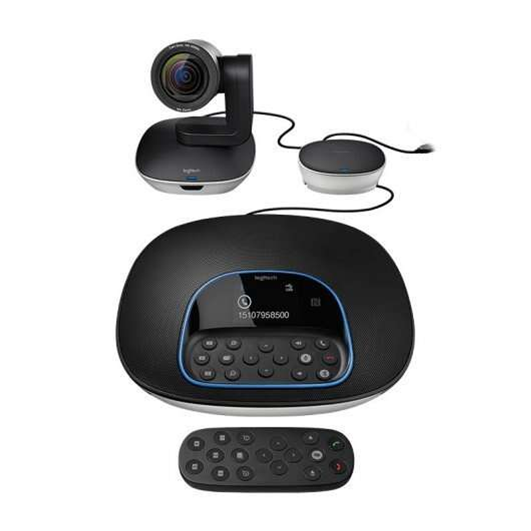 Logitech Group Sistema de Videoconferencias Webcam HD 1080p - USB 2.0 - Zoom 10x - Microfonos Integrados - Enfoque Automatico - Hasta 20 Personas - Co 1