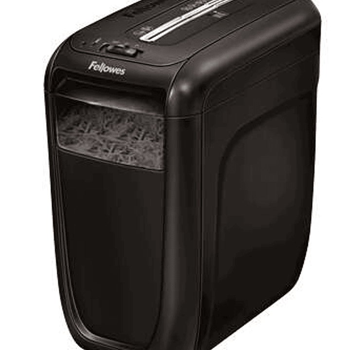 Fellowes 60Cs Destructora de Papel Manual Corte en Particulas P-4 - Destruye hasta 10 Hojas - Capacidad de la Papelera 22L - Destruye Grapas, Clips y  1