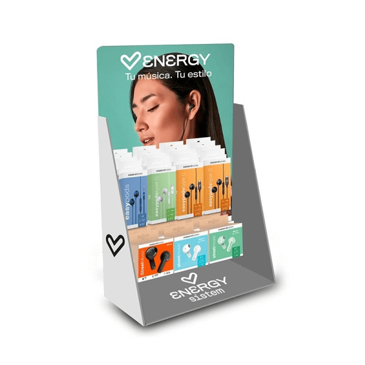 Energy Sistem Pack Auriculares y Altavoces + Expositor - StreetMusic, EasyPods, Pocket Radio y StreetPlay 1