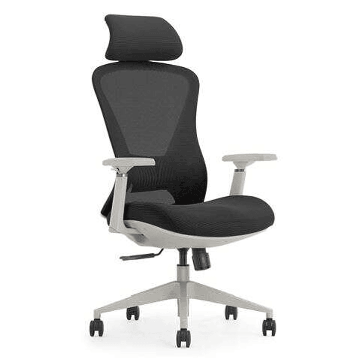 Cromad Gama Senior SE4000 Silla de Oficina - Piston de Gas de Grado 4 - Soportes Lumbar y Cervical Ajustables - Respaldo de Malla - Reposabrazos Ajust 1