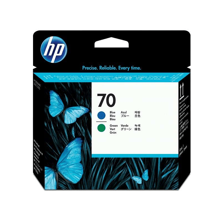 HP 70 Azul/Verde Cabezal de Impresion Original - C9408A 1