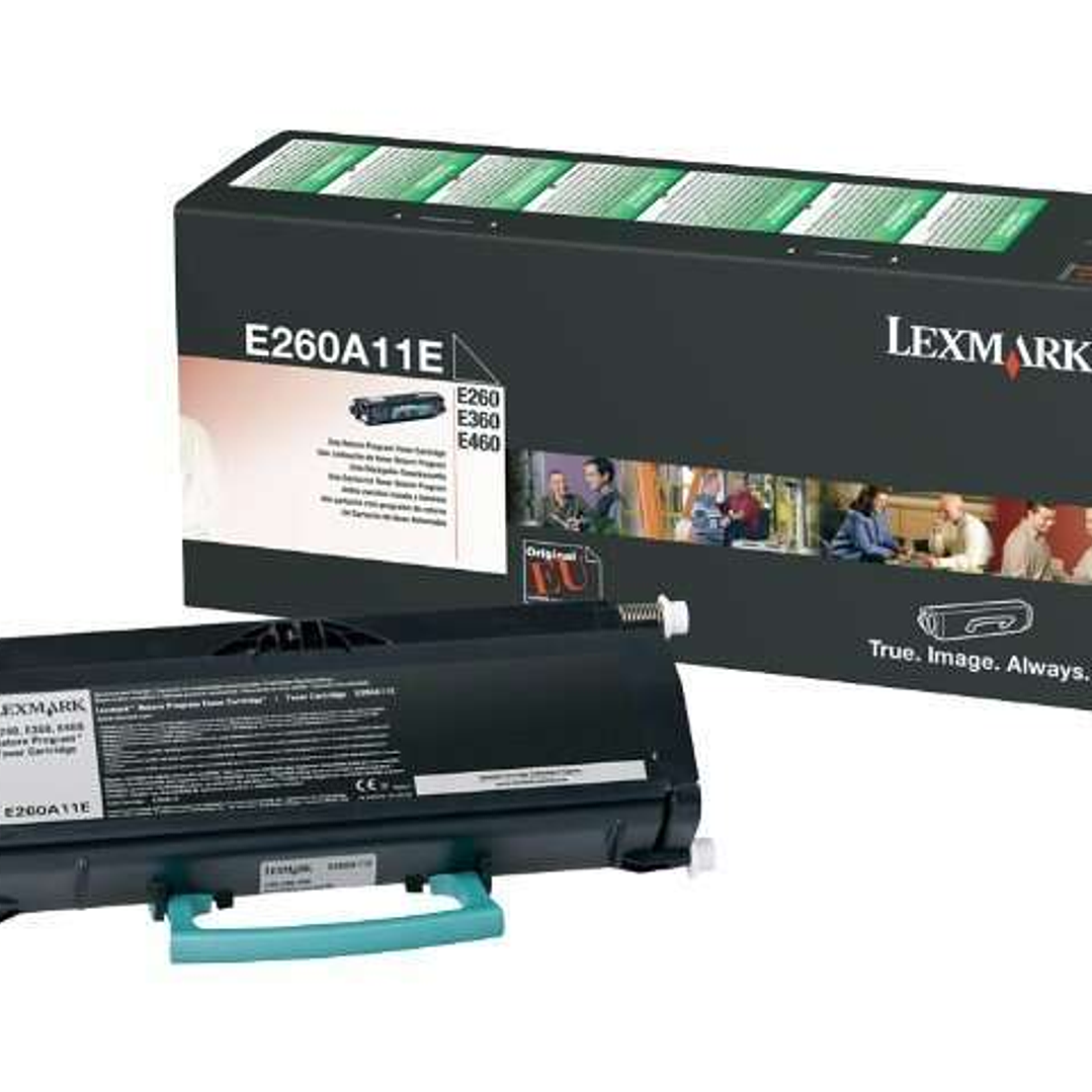 Lexmark E260/E360/E460/E462 Negro Cartucho de Toner Original - E260A11E 1