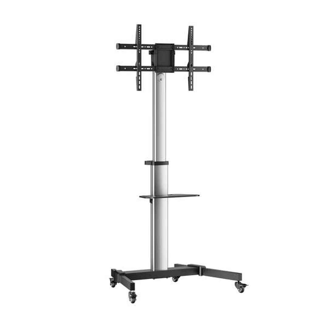 Aisens Soporte de Suelo con Rueda - Bandeja para DVD para Monitor/TV 50Kg de 37-86